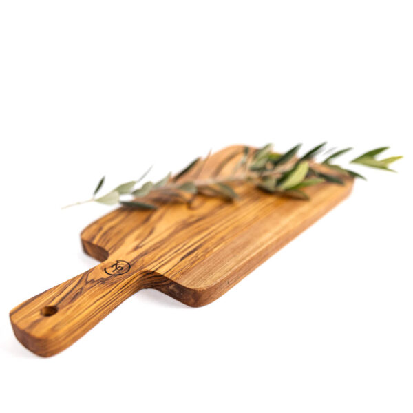 Planche à découper avec manche en bois d’olivier